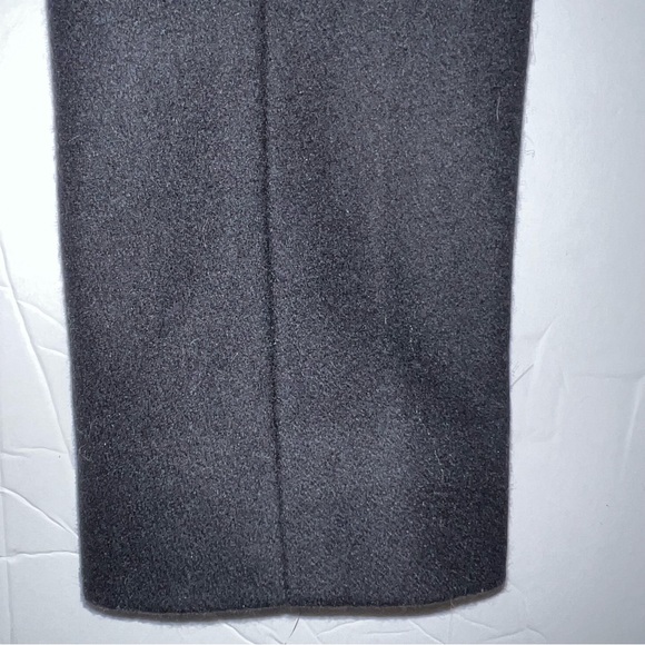 Mademoiselle Jacadi Paris size M black wool blend double breasted lined pea coat - Picture 9 of 16